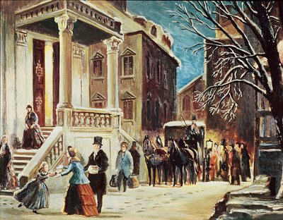 Arrival at the Christmas Party by James Cooper